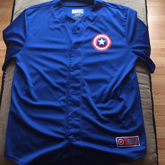 captain america baseball jersey